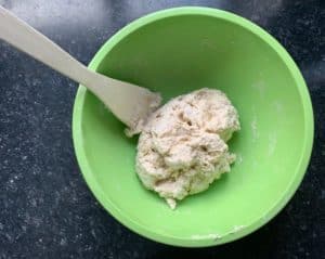 best simple pizza dough sticky mix