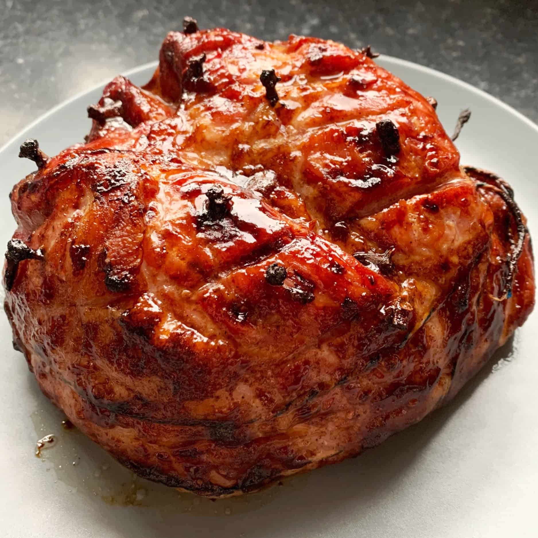 Honey glazed bbq smoked gammon