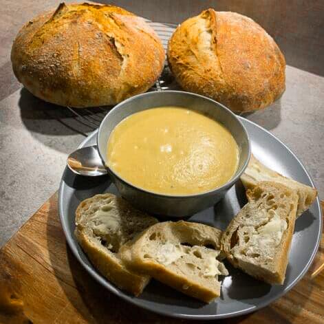smoky bbq Winter soup BBQ winter veg