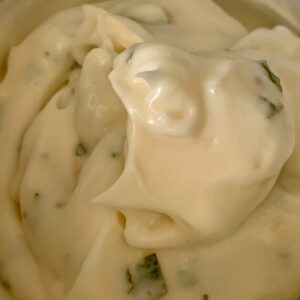 mint and garlic mayo