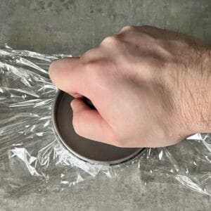 press down on burger press to form burger.