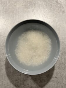 rinse rice