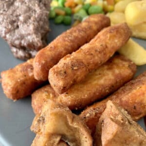 kfc haloumi fries in kfc style coating