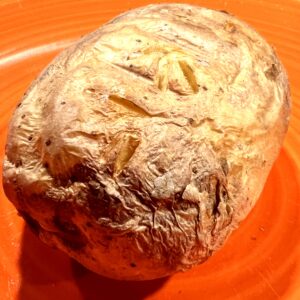 Crispy baked potato