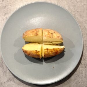 Crispy baked potato