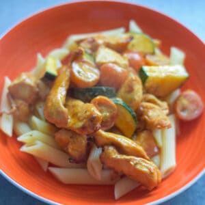 chicken and pesto pasta