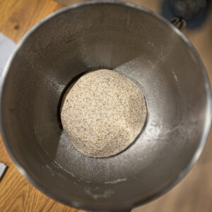 rye and maple syrup bread smooth dough