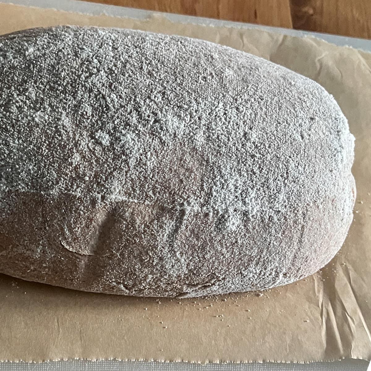 rye sourdough ready for oven