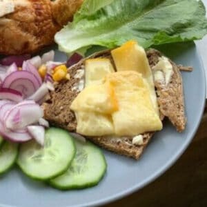 bbq cheese raclette salad