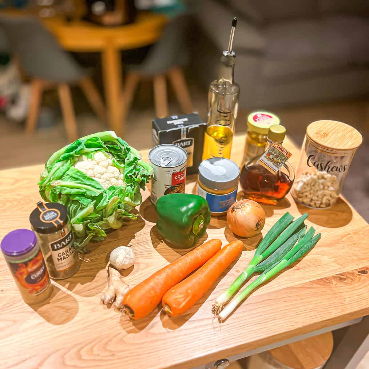 cauliflower katsu curry ingredients