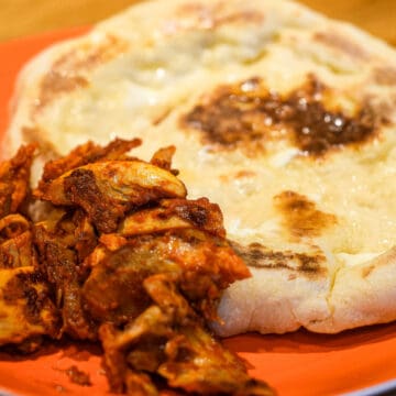 nduja chicken and naan bread