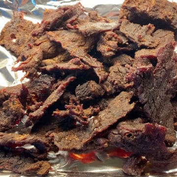 simple beef jerky on weber smoky mountain
