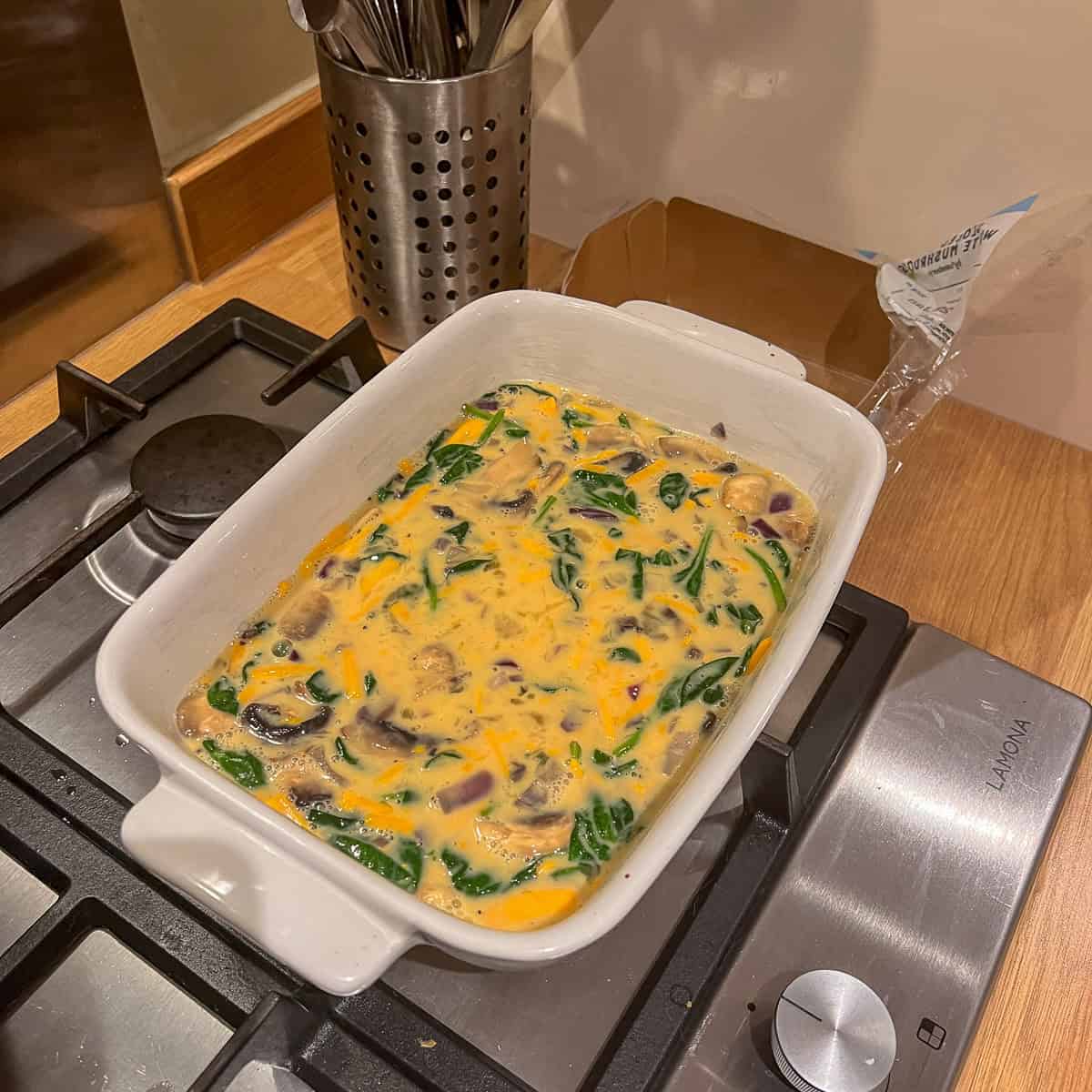one of my frittata recipes uk style ready for oven