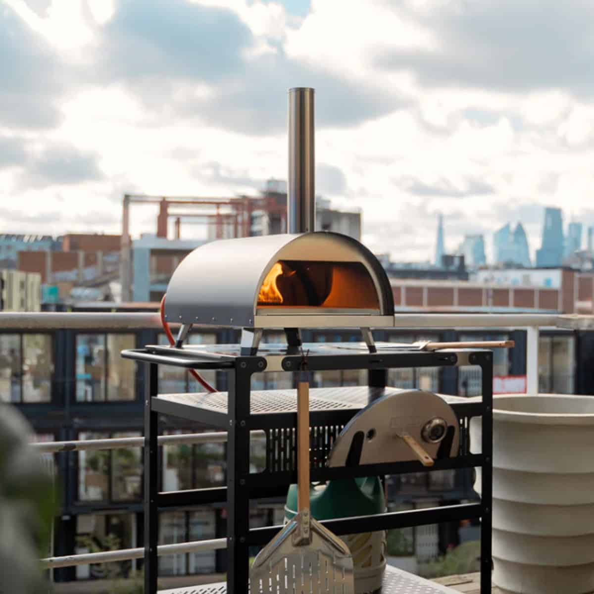 woody oven pizza oven table