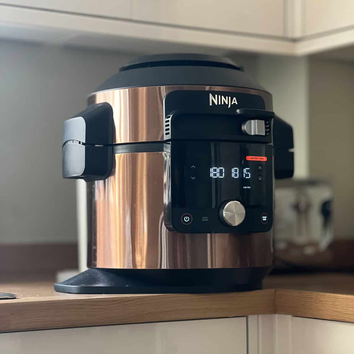 Ninja Foodi 15 in 1 Air Fryer on counter top.