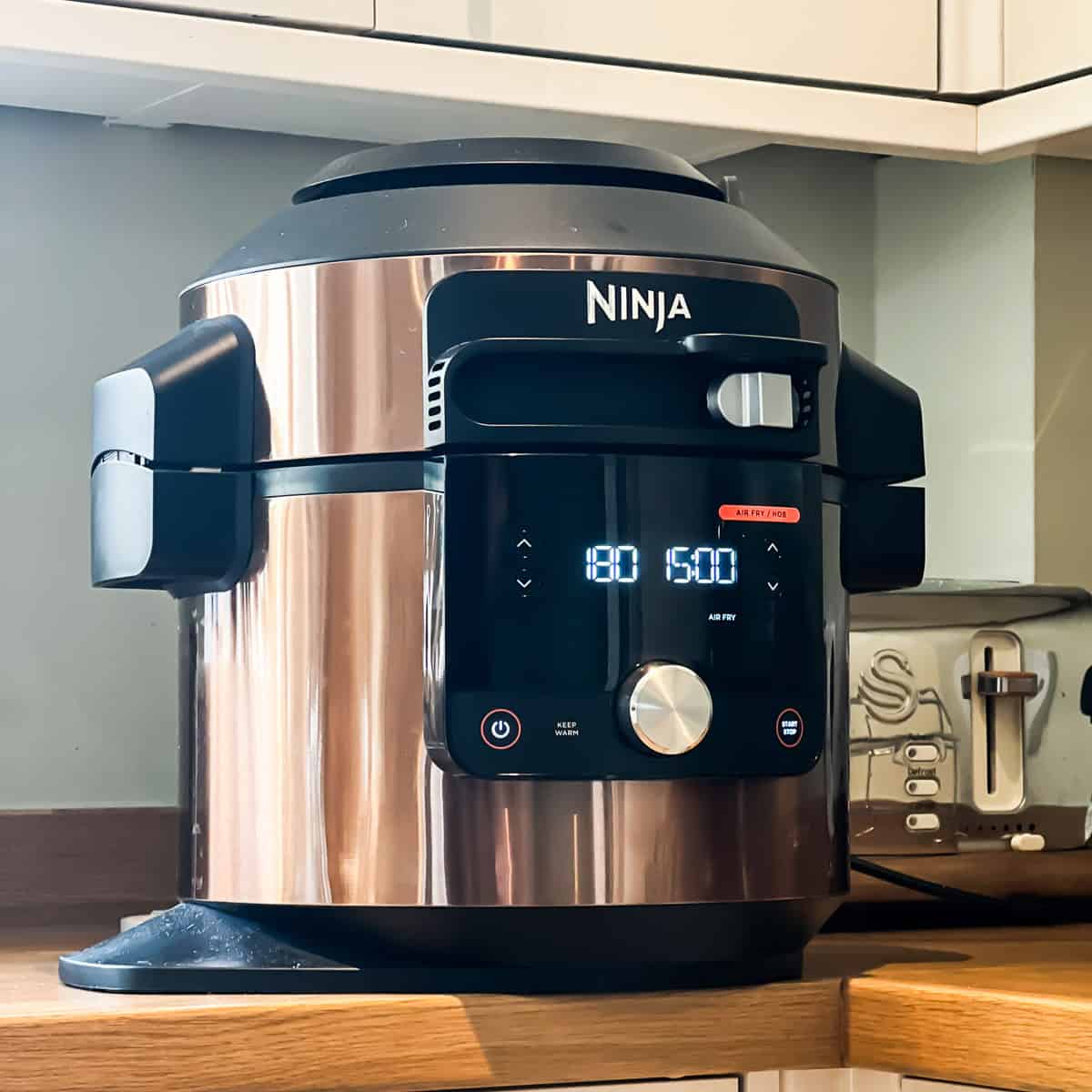 Ninja Foodi 15 in 1 Air Fryer on counter top.