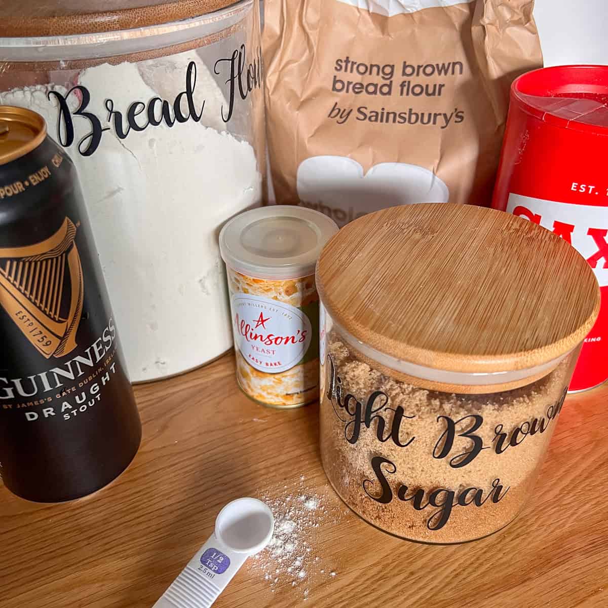 Guinness bread ingredients.