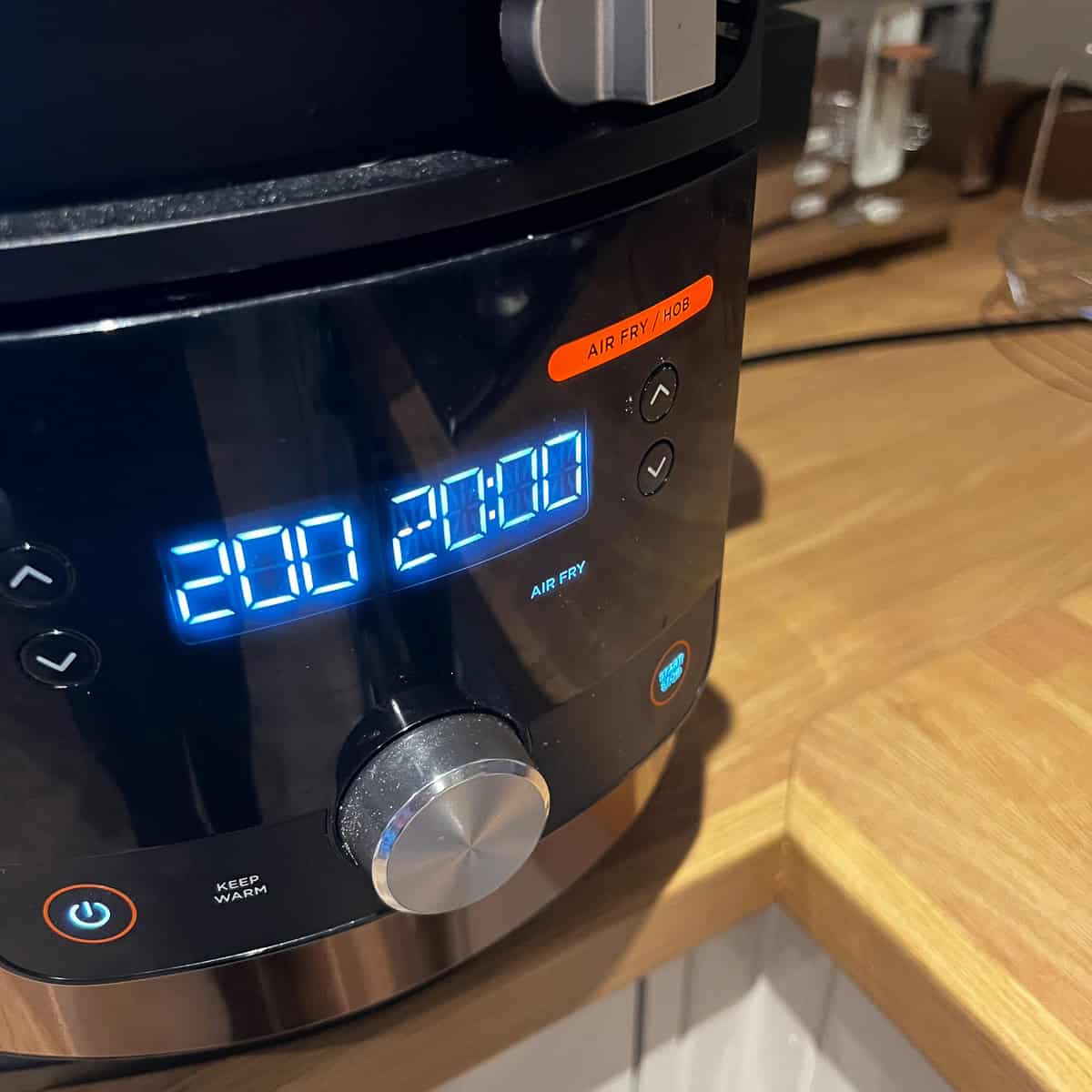 Ninja air fryer at 200C for 20 minutes.