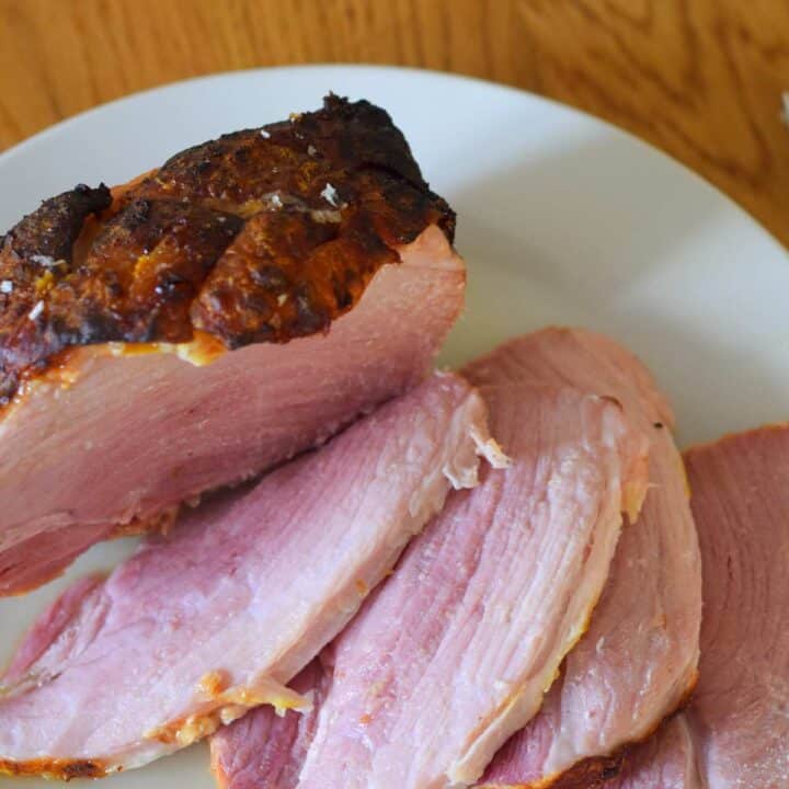 Sliced gammon recipe for air fryer honey and mustard ham.