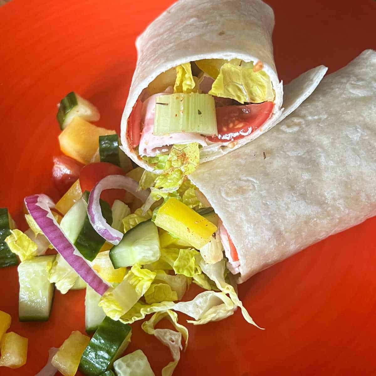 German Sausage & Salad Wrap