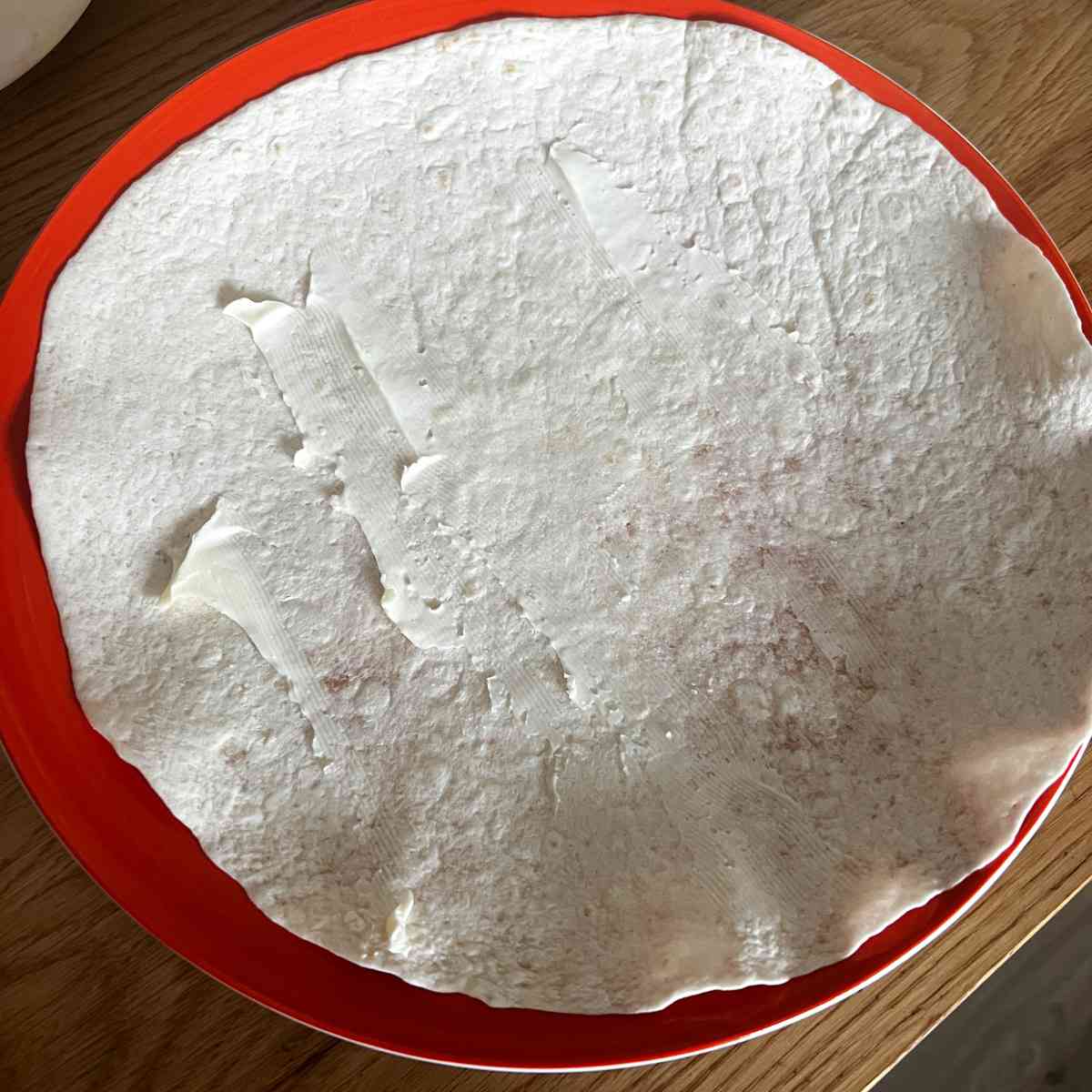Butter the wrap